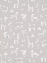 John Lewis Funky Jungle Wallpaper with Hand-Painted African Animals for Playrooms- Buy online at McGrocer