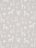 Harlequin funky jungle wallpaper with African animals, UK version