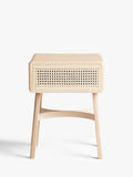 John Lewis rattan storage bedside table with natural finish, UK version