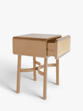 John Lewis rattan storage bedside table with natural finish, UK version