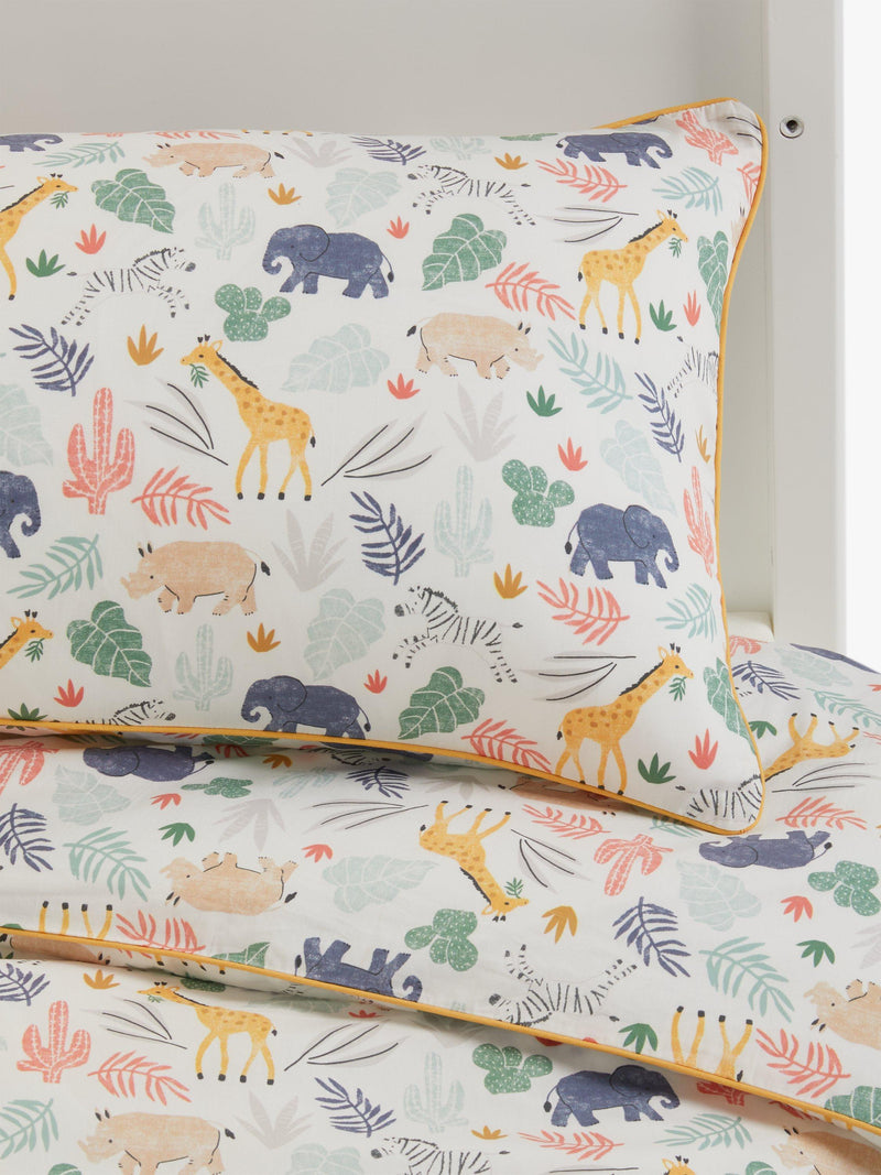 John Lewis safari print duvet cover and pillowcase set, UK version
