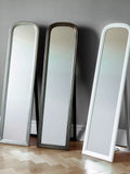 Gallery Direct cheval mirror brushed brass 160x42cm, UK version