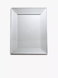 Gallery Direct Ferrara silver bevelled glass wall mirror 121x90.5cm, imported from the UK