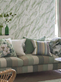 Designers Guild Brera Gessato linen furnishing fabric 140cm, imported from the UK