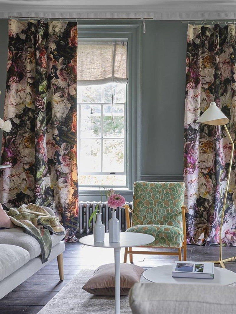 Designers Guild Fleur de Nuit furnishing fabric 135cm wide, imported from the UK