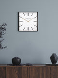 Thomas Kent Garrick square wall clock 40cm, imported from the UK