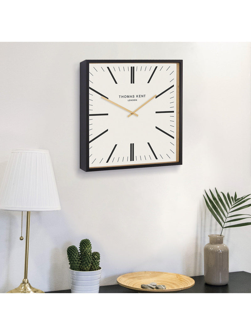 Thomas Kent Garrick square wall clock 40cm, imported from the UK