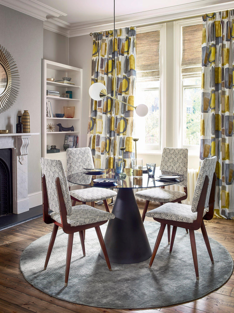 Harlequin Kanjiro furnishing fabric with abstract brush strokes - British product