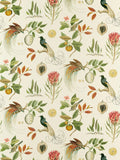 Sanderson Paradesia furnishing fabric with tropical bird of paradise pattern, UK version