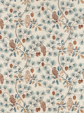 Sanderson Owlswick furnishing fabric with snowy owl design - British product
