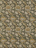Morris & Co. furnishing fabric charcoal mustard 140cm width (British brand)