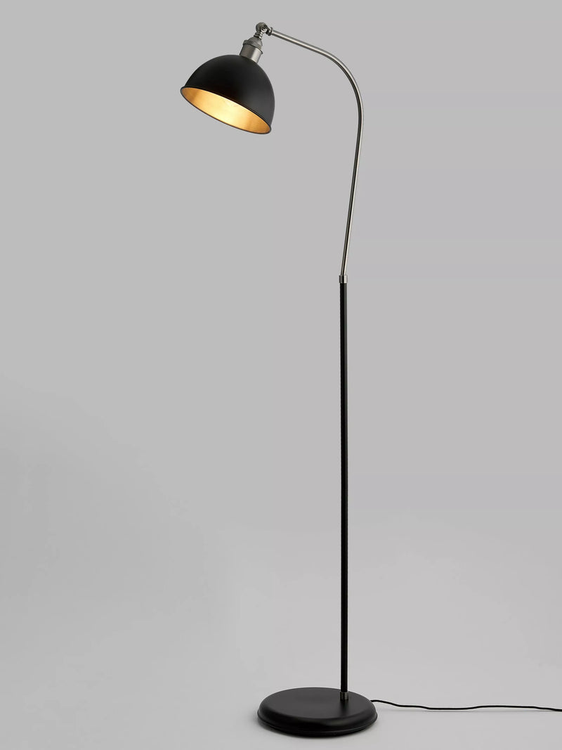 John Lewis Baldwin Floor Lamp, Antique Brass Effect