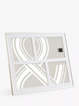 John Lewis John Lewis Daya Multi-aperture Photo Frame, 4 Photo, Silver Plated- Buy online at McGrocer