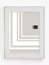 Silver-Plated Poster Frame and Mount with Smooth Rolled Edge