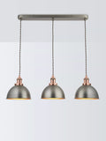 John Lewis Baldwin 3 Pendant Over Diner Ceiling Light