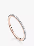 Monica Vinader skinny diamond ring in rose gold, UK version