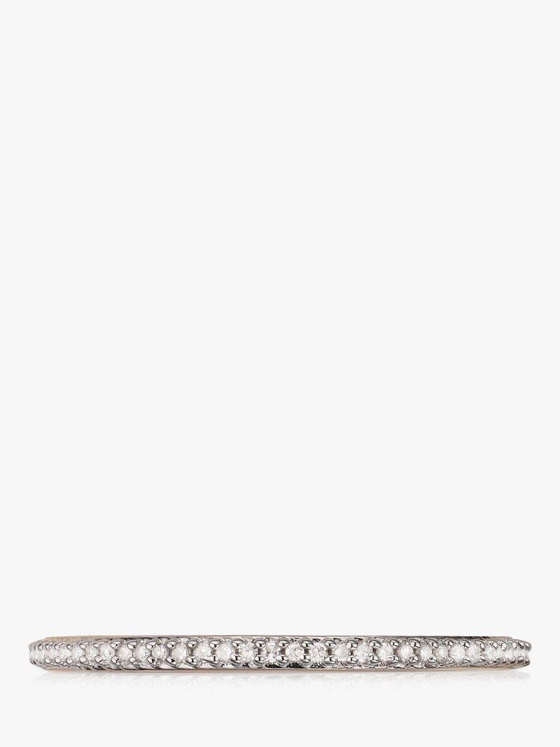 Monica Vinader skinny diamond ring in rose gold, UK version