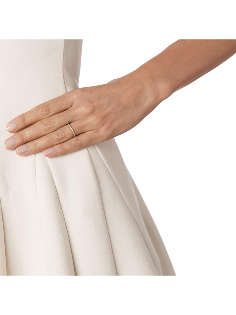 Monica Vinader skinny diamond ring in rose gold, UK version