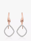Monica Vinader Riva diamond drop earrings 0.09 carat - British product