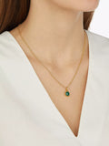 Monica Vinader Siren Bezel onyx pendant sterling silver gold - British product