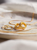 Monica Vinader cross ring gold plated vermeil, UK version