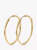 Monica Vinader MV Siren™ Muse Large Hoop Earrings, Gold