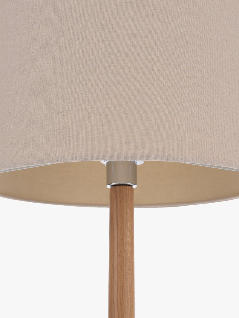 John Lewis Dara floor lamp in FSC certified oak (British brand)