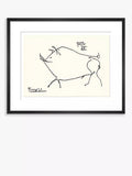 John Lewis Pablo Picasso 'Cochon' Pig Sketch Framed Print 37x47cm, UK version