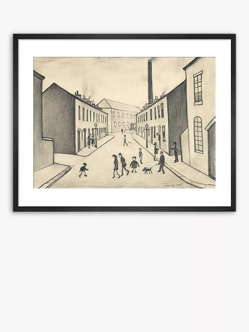 John Lewis Lowry framed print North James Henry Street 42x52cm (British brand)