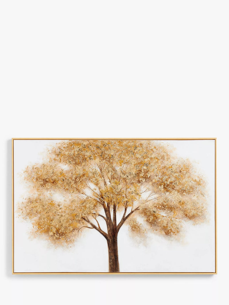 John Lewis Canvas Print Gold Tree 80x120cm (British brand)