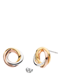 Kit Heath Bevel Cirque trilogy stud earrings multi, UK version