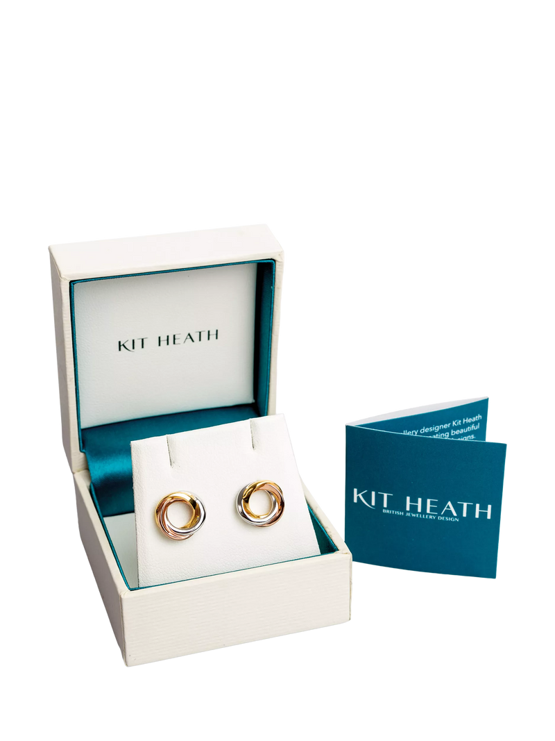 Kit Heath Bevel Cirque trilogy stud earrings multi, UK version