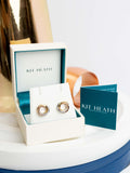 Kit Heath Bevel Cirque trilogy stud earrings multi, UK version