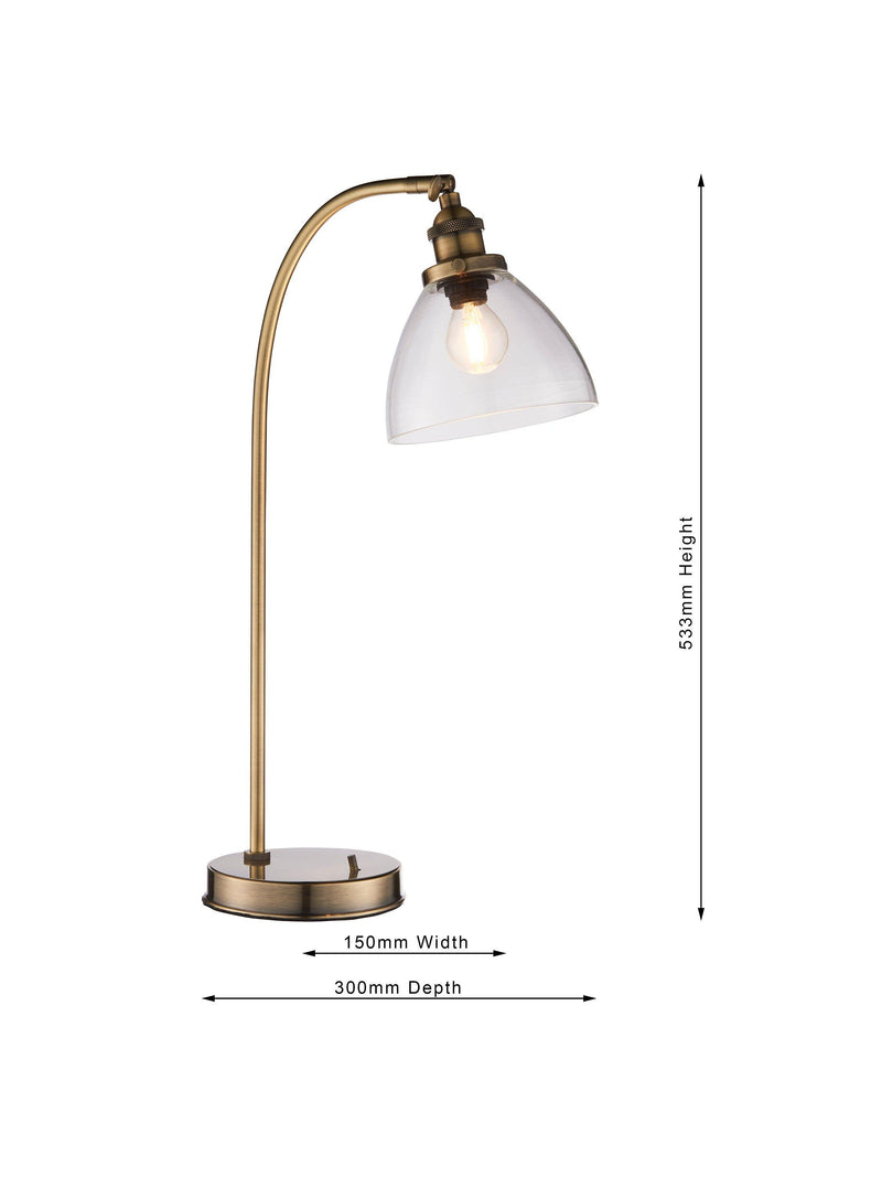 Bay Lighting Carter desk lamp with adjustable head, UK version