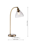 Bay Lighting Carter desk lamp with adjustable head, UK version