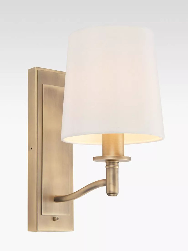 Bay Lighting Eleanor wall light antique brass - British product