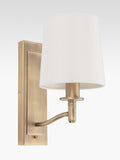 Bay Lighting Eleanor wall light antique brass - British product