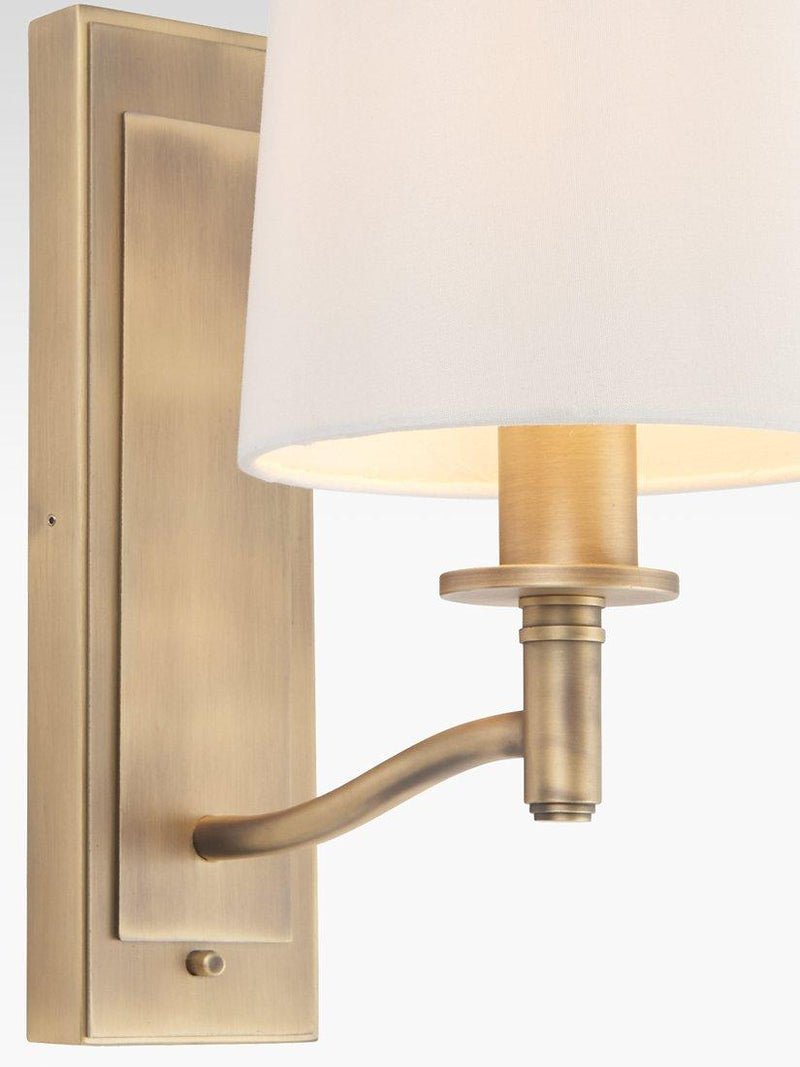 Bay Lighting Eleanor wall light antique brass - British product
