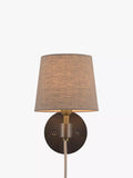 John Lewis Ansel antique pewter wall light - British product
