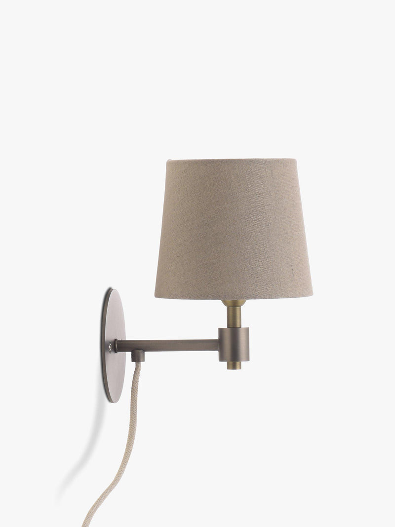 John Lewis Ansel antique pewter wall light - British product