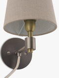 John Lewis Ansel antique pewter wall light - British product