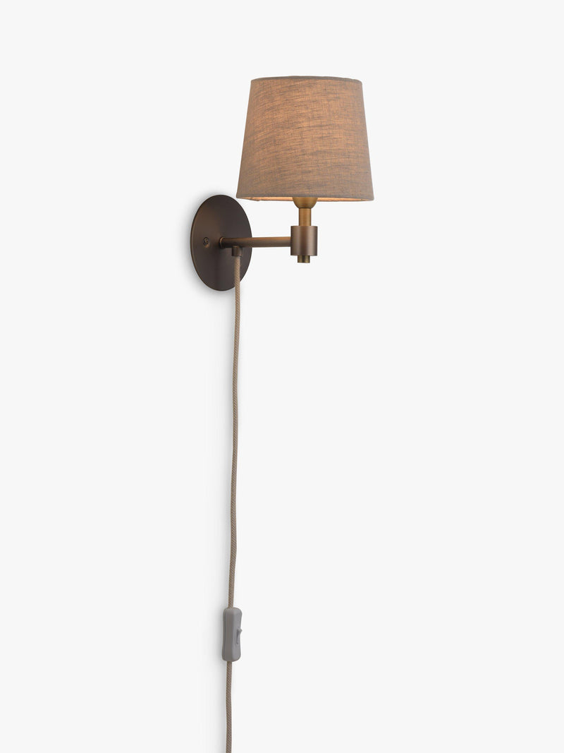 John Lewis Ansel antique pewter wall light - British product