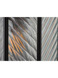 John Lewis herringbone glass outdoor wall light clear black, imported from the UK