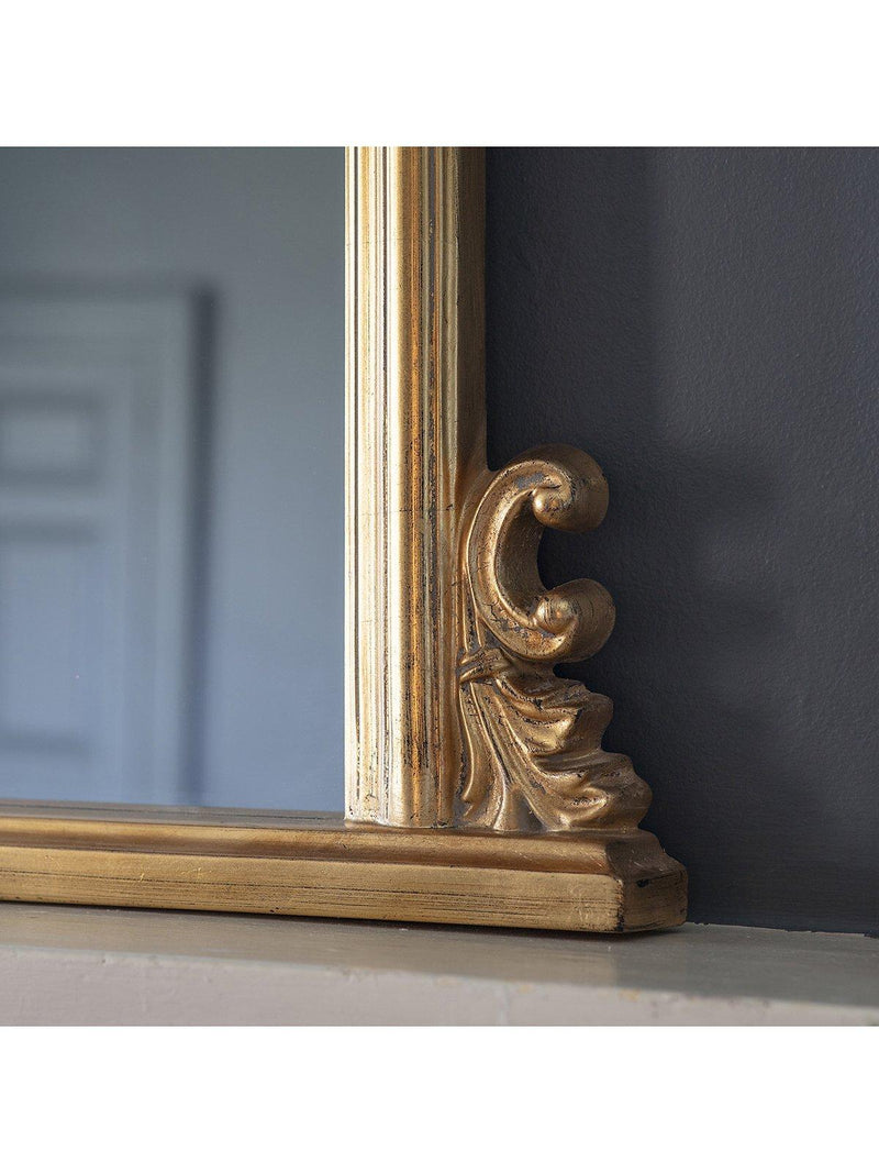 Gallery Direct Thornby overmantel mirror 94x118cm, imported from the UK