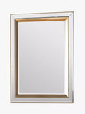 Gallery Direct gold rectangular wall mirror 109.5x79cm (British brand)