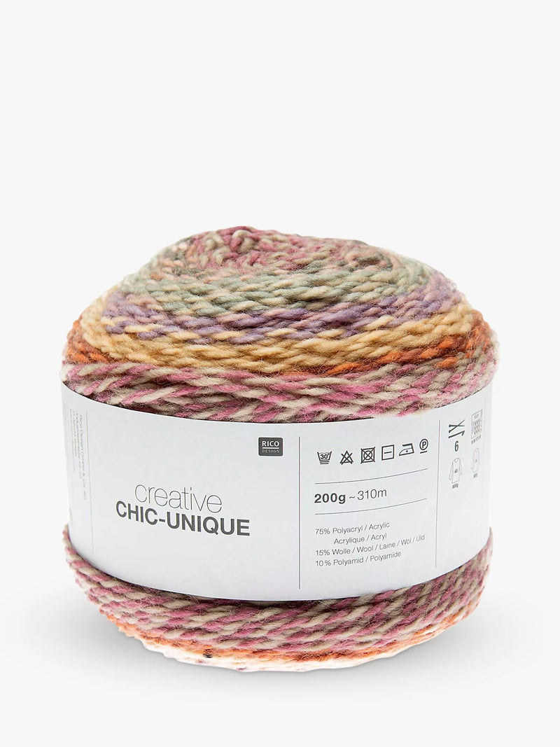 Rico Design Creative Chic Unique Yarn 200g, imported from the UK