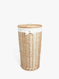 Willow Round Laundry Basket with Cotton Liner
