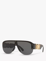 John Lewis Versace Women's Irregular Sunglasses Black/Grey- Buy online at McGrocer