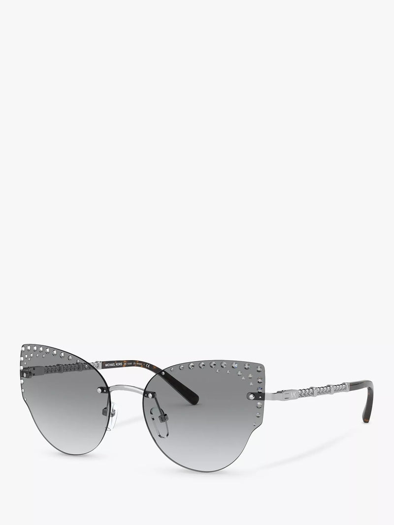 Michael Kors cat's eye sunglasses silver gradient lens - British product