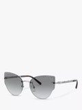 Michael Kors cat's eye sunglasses silver gradient lens - British product